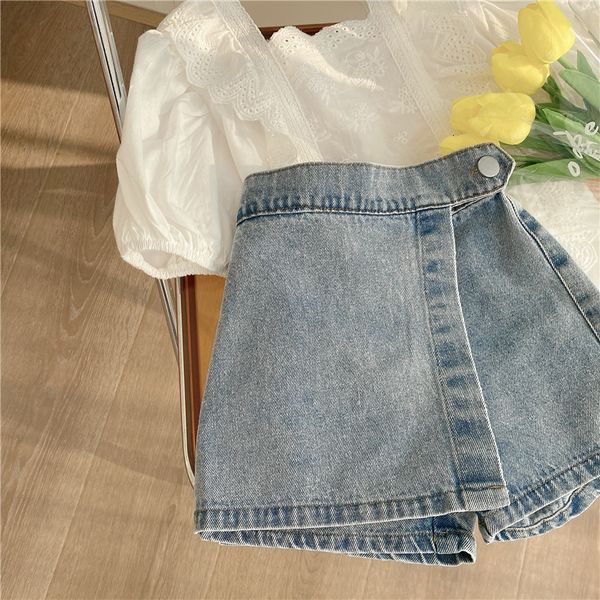 skirts summer baby girls denim thin shorts pure color korean style toddlers kids casual 230520, Blue
skirts summer baby girls denim thin shorts pure color korean style toddlers kids casual 230520, Blue