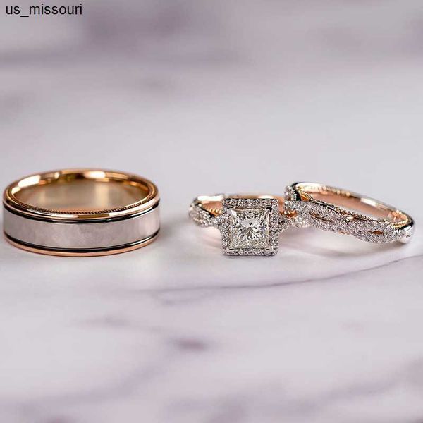 band rings 14k rose gold princess real diamond ring for women anillos mujer bizuteria gemstone femme diamond jewelry set rose gold rings j23, Silver
band rings 14k rose gold princess real diamond ring for women anillos mujer bizuteria gemstone femme diamond jewelry set rose gold rings j23, Silver