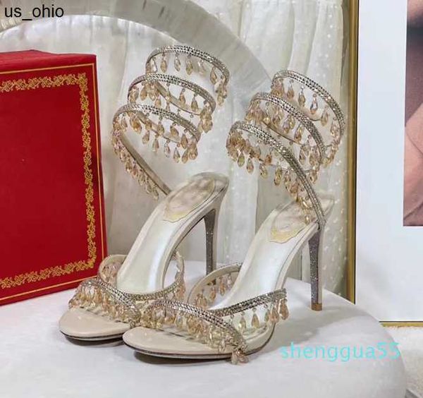 sandals stiletto sandals luxury designer rene caovilla crystal chandelier rhinestone twining foot ring high heeled womens shoes narrow band, Black
sandals stiletto sandals luxury designer rene caovilla crystal chandelier rhinestone twining foot ring high heeled womens shoes narrow band, Black