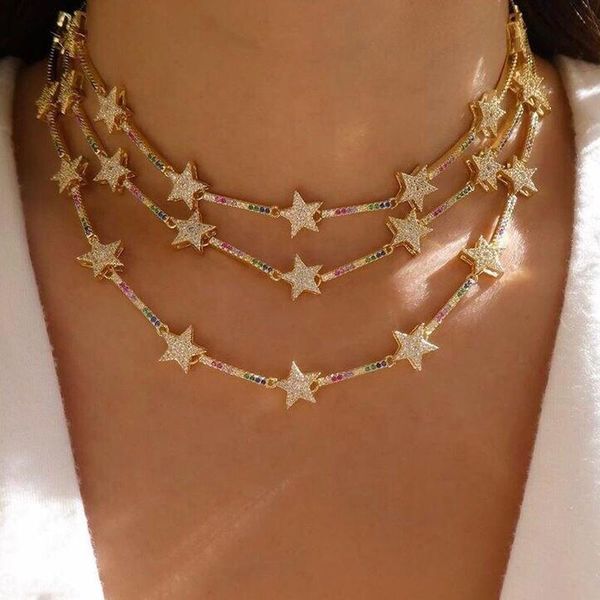 necklaces fashion rainbow colorful cz star tiny bar link chain choker necklaces for women geometric charm delicate christmas gift, Silver
necklaces fashion rainbow colorful cz star tiny bar link chain choker necklaces for women geometric charm delicate christmas gift, Silver