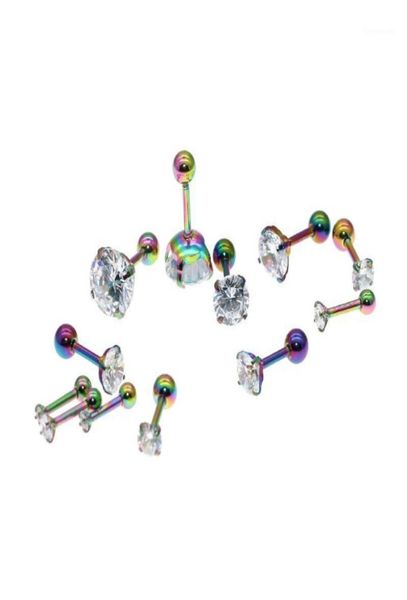 stud needle 126mm stainless steel screwback zircon earrings colorful plated no easy fade allergy 13063821, Golden;silver
stud needle 126mm stainless steel screwback zircon earrings colorful plated no easy fade allergy 13063821, Golden;silver