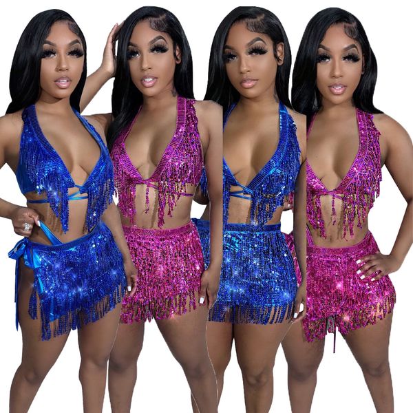 women's swimwear 2023 ladies sequined fringe tassel two piece set bikini 2 swimsuits summer luxury party outfits 230522, White;black
women's swimwear 2023 ladies sequined fringe tassel two piece set bikini 2 swimsuits summer luxury party outfits 230522, White;black