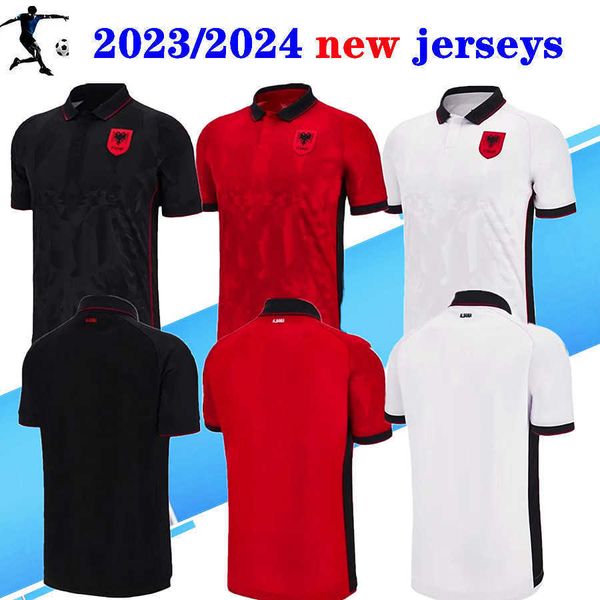 2023 albania soccer jerseys 23/24 kristjan asllani marash kumbulla myrto uzuni nedim bajrami men home red away white third black 2024 footba, Black;yellow
2023 albania soccer jerseys 23/24 kristjan asllani marash kumbulla myrto uzuni nedim bajrami men home red away white third black 2024 footba, Black;yellow