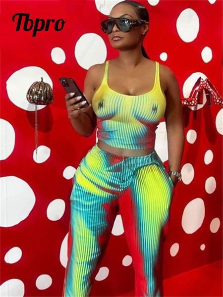 women s two piece pant tracksuit sets fashion sleeveless crop rave outfits 2023 lady chic slim print tie dye matching 230522, White
women s two piece pant tracksuit sets fashion sleeveless crop rave outfits 2023 lady chic slim print tie dye matching 230522, White