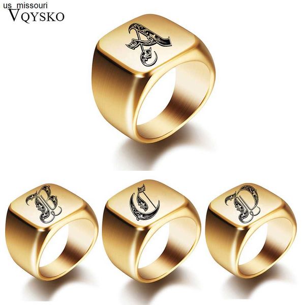 band rings new mens rings with letter stamp fashion gold 18mm male stainless steel initial jewelry wide ring for man party accessories j2305, Silver
band rings new mens rings with letter stamp fashion gold 18mm male stainless steel initial jewelry wide ring for man party accessories j2305, Silver