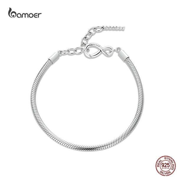 bangle bamoer fashion simple infinity bracelet 100% 925 sterling silver 12.1g silver bracelet for women luxury jewelry, Black
bangle bamoer fashion simple infinity bracelet 100% 925 sterling silver 12.1g silver bracelet for women luxury jewelry, Black