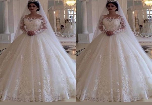 2019 arabic glamorous bateau long sleeves princess wedding dress long custom made full lace princess bridal gowns sweep train5228626, White
2019 arabic glamorous bateau long sleeves princess wedding dress long custom made full lace princess bridal gowns sweep train5228626, White