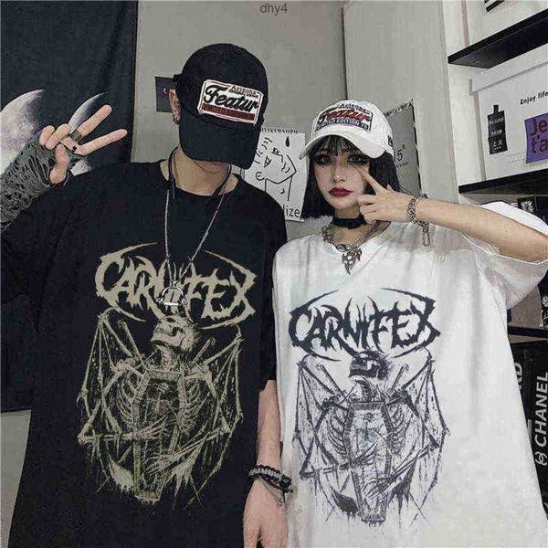 men's t-shirts summer goth female tee aesthetic loose men and woment-shirt punk dark grunge streetwear gothic harajuku y2k clothes 0908, White;black
men's t-shirts summer goth female tee aesthetic loose men and woment-shirt punk dark grunge streetwear gothic harajuku y2k clothes 0908, White;black