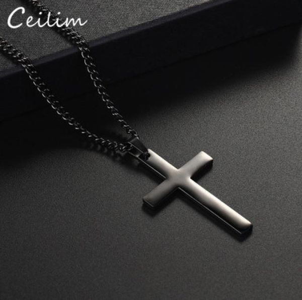 2020 new cross pendant necklace women men black chains stainless steel adjustable long necklaces jewelry gift6894800, Silver
2020 new cross pendant necklace women men black chains stainless steel adjustable long necklaces jewelry gift6894800, Silver