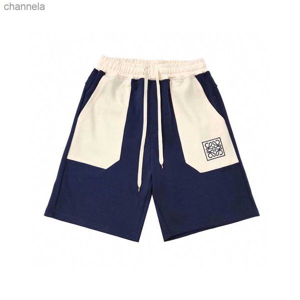 men's shorts the correct version of fashionable contrast color square embroidered pocket shorts with men's and women's high s, White;black
men's shorts the correct version of fashionable contrast color square embroidered pocket shorts with men's and women's high s, White;black