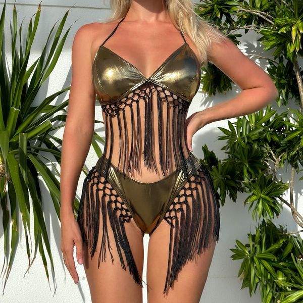 women's swimwear summer glitter tassel sequins metallic 2 pieces bikini sets for women swimsuit beach holiday bathing nightclub outfits, White;black
women's swimwear summer glitter tassel sequins metallic 2 pieces bikini sets for women swimsuit beach holiday bathing nightclub outfits, White;black