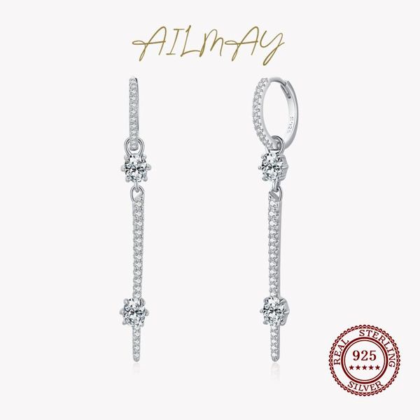 knot ailmay fashion 925 sterling silver dazzling cz swing drop hoop earrings for women luxury wedding statement fine silver jewelry
knot ailmay fashion 925 sterling silver dazzling cz swing drop hoop earrings for women luxury wedding statement fine silver jewelry