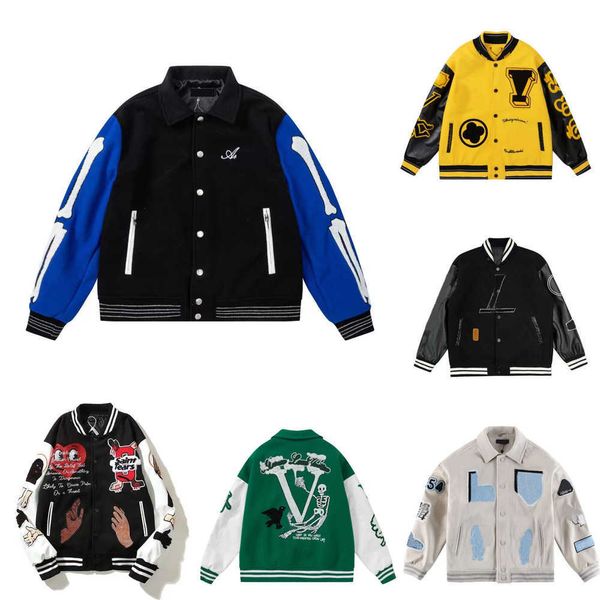 men's designer jackets fashion brand men jacket vintage loose long sleeve green baseball man's hip hop autumn variability aqst, Black;brown
men's designer jackets fashion brand men jacket vintage loose long sleeve green baseball man's hip hop autumn variability aqst, Black;brown