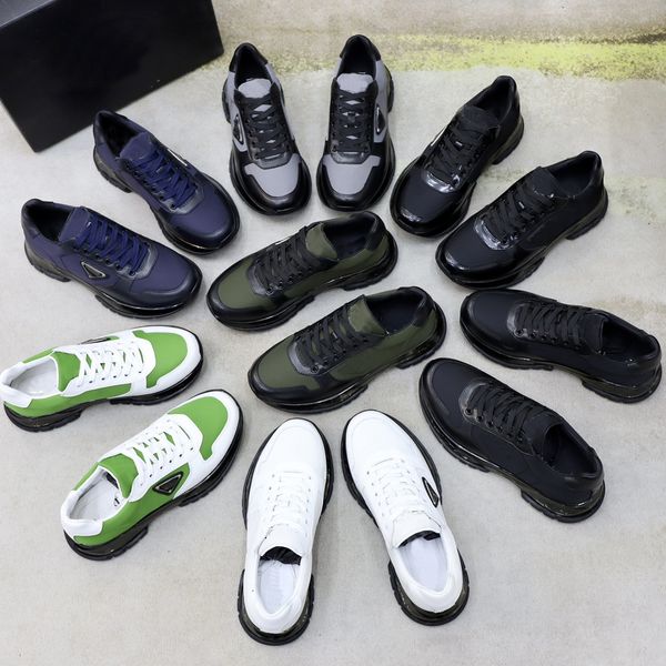 luxury designer men casual shoes re nylon sneakers men brushed leather sports shoes lace up sport shoe size 38-44, Black
luxury designer men casual shoes re nylon sneakers men brushed leather sports shoes lace up sport shoe size 38-44, Black