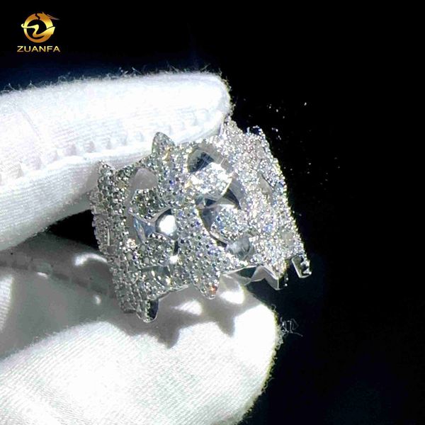 ale fine jewelry hip hop sterling silver cross rings gra moissanite engagement ring men and women
ale fine jewelry hip hop sterling silver cross rings gra moissanite engagement ring men and women