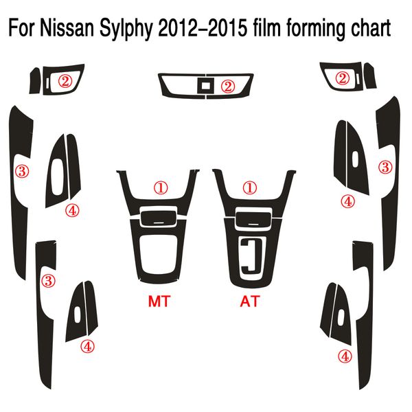 for nissan sylphy b17 2012-2016 interior central control panel door handle carbon fiber sticker decals car styling accessorie
for nissan sylphy b17 2012-2016 interior central control panel door handle carbon fiber sticker decals car styling accessorie