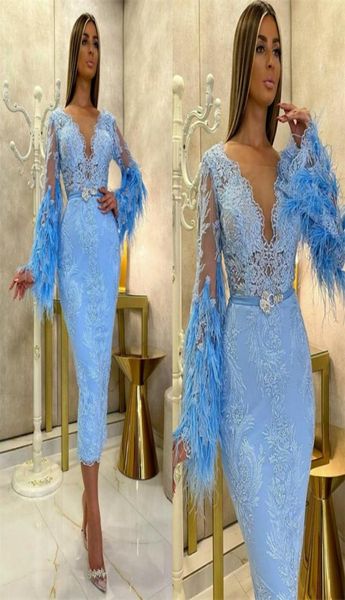luxury blue evening dresses feather appliqued lace sheer long sleeves mermaid formal dress anklelength custom made pro3912795, Black;red
luxury blue evening dresses feather appliqued lace sheer long sleeves mermaid formal dress anklelength custom made pro3912795, Black;red