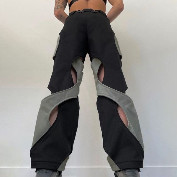 women's pants capris hollow stitched casual pants for women's street fashion personality y2k girl trousers loose fitting fashionab, Black;white
women's pants capris hollow stitched casual pants for women's street fashion personality y2k girl trousers loose fitting fashionab, Black;white