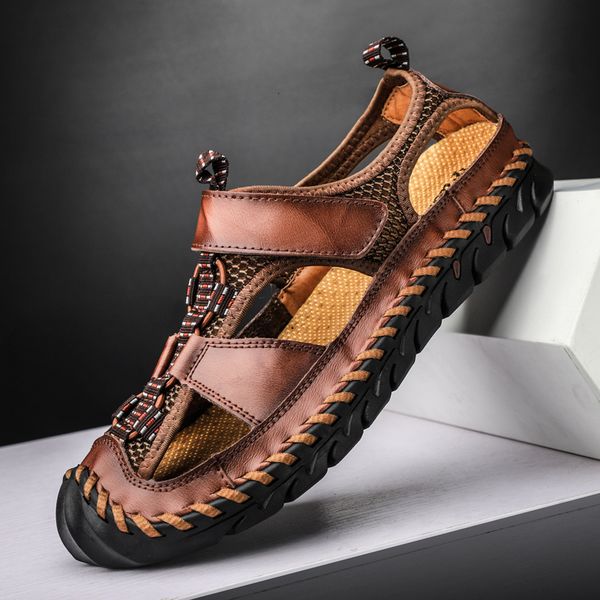 sandals summer sandals leather outdoor men beach shoes luxury breathable casual sandals man wading shoes non-slip comfort slippers 230522, Black
sandals summer sandals leather outdoor men beach shoes luxury breathable casual sandals man wading shoes non-slip comfort slippers 230522, Black