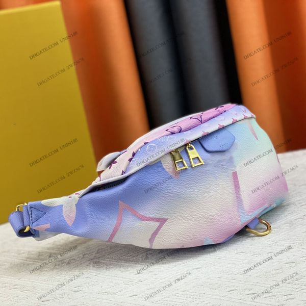 23ss designer women waist bag genuine leather beach travel banana hip bum zip bags shouder belt bags handbags colorful flowers 37cm
23ss designer women waist bag genuine leather beach travel banana hip bum zip bags shouder belt bags handbags colorful flowers 37cm