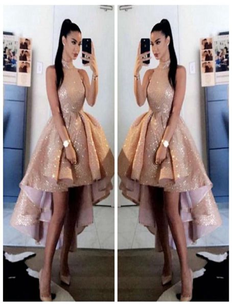bling bling sequins rose gold high neck prom dresses 2020 short front long back sleeveless formal party evening gowns vestido5051679, Black
bling bling sequins rose gold high neck prom dresses 2020 short front long back sleeveless formal party evening gowns vestido5051679, Black