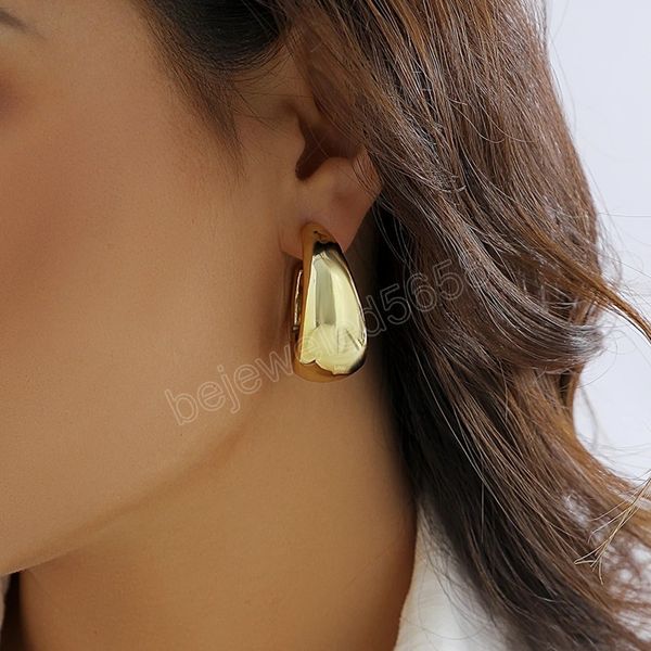 simple round circle gold color hoop earrings for women korean fashion piercing hoops y2k accessories, Golden;silver
simple round circle gold color hoop earrings for women korean fashion piercing hoops y2k accessories, Golden;silver