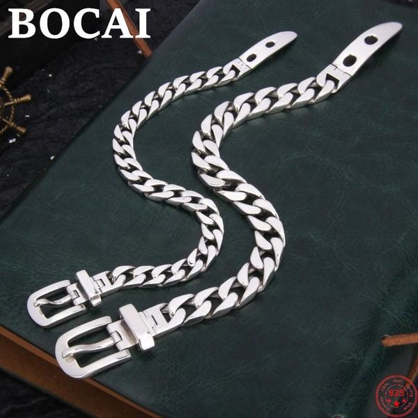 bangle bocai s925 sterling silver bracelet men and women lovers personality simple smooth flat horsewhipchain pure argentum bangle, Black
bangle bocai s925 sterling silver bracelet men and women lovers personality simple smooth flat horsewhipchain pure argentum bangle, Black
