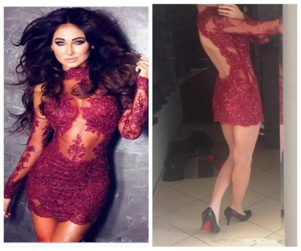 jewel long sleeves sheer lace appliques slim cocktail dresses 2019 backless short mini vestidos de special occasion party gow7909703, Black
jewel long sleeves sheer lace appliques slim cocktail dresses 2019 backless short mini vestidos de special occasion party gow7909703, Black
