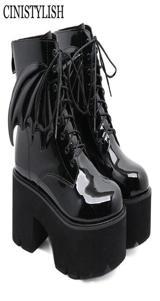 goth ankle boots high heels patent leather womens shoes on platform demonia boots punk gothic model angel wing new fashion6879875, Black
goth ankle boots high heels patent leather womens shoes on platform demonia boots punk gothic model angel wing new fashion6879875, Black