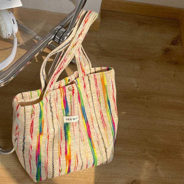 lgbt shopping bags pride korean version rainbow bag striped shoulder large capacity casual tote college student class commuting 230522
lgbt shopping bags pride korean version rainbow bag striped shoulder large capacity casual tote college student class commuting 230522