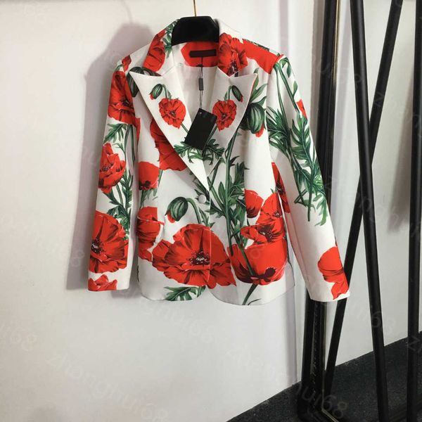 23ss womens jacket womens designer clothing rose temperament flower print slim-fit one-button suit jacket women clothes, Black;brown
23ss womens jacket womens designer clothing rose temperament flower print slim-fit one-button suit jacket women clothes, Black;brown