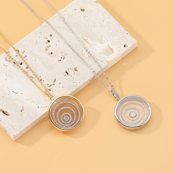necklaces trendy fashion women's necklace round zircon design pendant necklace transparent style party anniversary birthday gift, Silver
necklaces trendy fashion women's necklace round zircon design pendant necklace transparent style party anniversary birthday gift, Silver