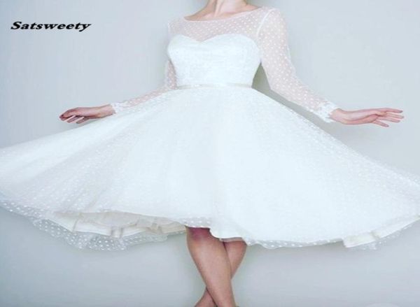 1905039s vintage white long sleeve short wedding dress women bridal dresses tea length retro dotted wedding gown spring new5710151
1905039s vintage white long sleeve short wedding dress women bridal dresses tea length retro dotted wedding gown spring new5710151