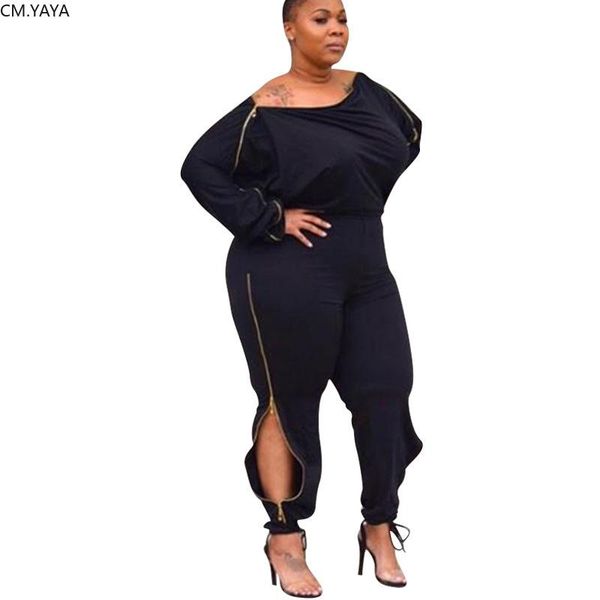 pants cm.yaya plus size l4xl summer women jumpsuits off shoulder full sleeve zipper bodycon night club romper one piece outfits, Black
pants cm.yaya plus size l4xl summer women jumpsuits off shoulder full sleeve zipper bodycon night club romper one piece outfits, Black