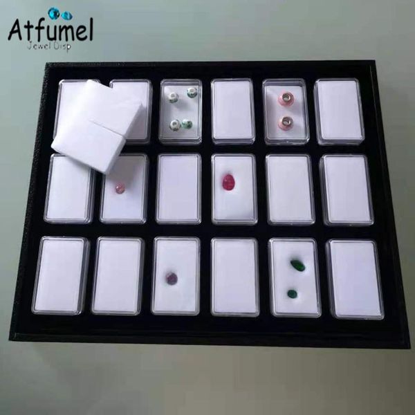 boxes rectangle diamond jewelry storage box with tray 18pcs stone gem box store show charm beads display organizer box tray case, Black;white
boxes rectangle diamond jewelry storage box with tray 18pcs stone gem box store show charm beads display organizer box tray case, Black;white