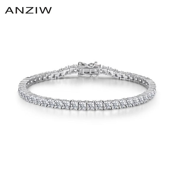 bangle luxury 925 sterling silver 3mm round stone tennis bracelets for women 8'' 7.5'' 7'' length silver brace, Black
bangle luxury 925 sterling silver 3mm round stone tennis bracelets for women 8'' 7.5'' 7'' length silver brace, Black