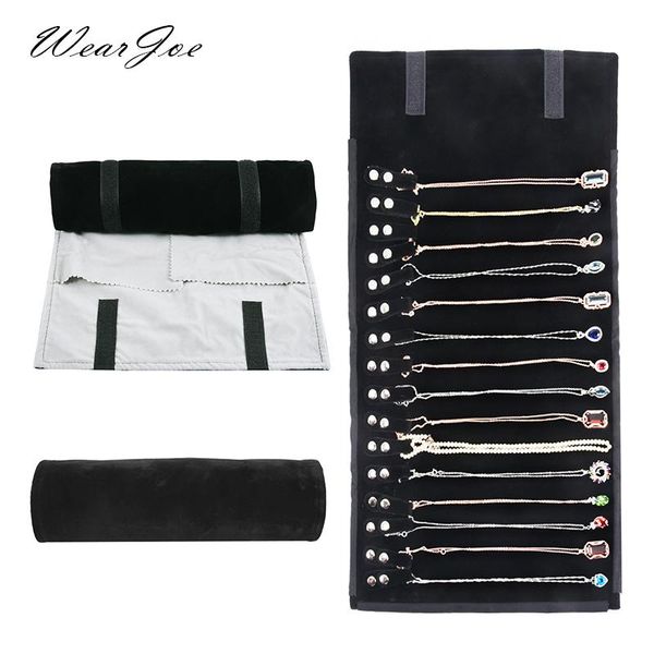 boxes luxury velvet chain jewelry storage roll bag pendant necklace organizer pouch watch bracelet display holder travel case portable, Black;white
boxes luxury velvet chain jewelry storage roll bag pendant necklace organizer pouch watch bracelet display holder travel case portable, Black;white