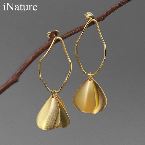 knot inature 925 sterling silver gorgeous flower petal drop earrings for women wedding jewelry