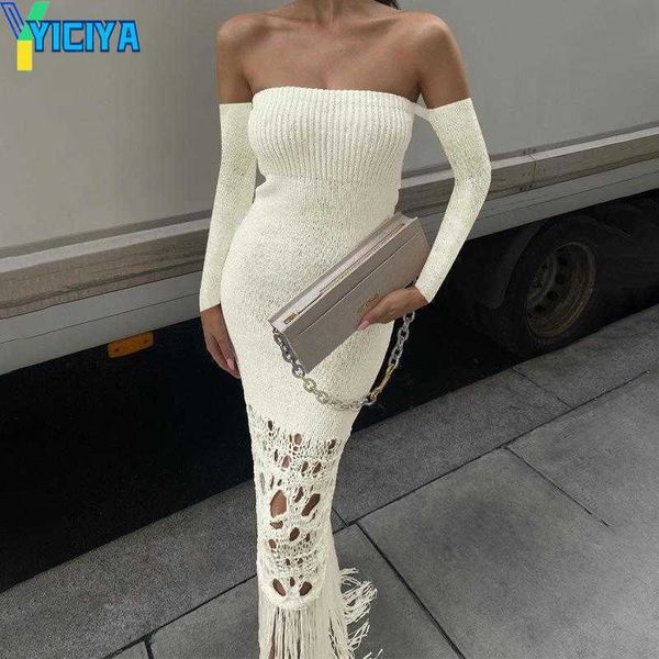 yiciya casual dresses off shoulder strapless knitted maxi evening bodycon women autumn winter tassels hollow out sweater dress party club 20, Black;gray
yiciya casual dresses off shoulder strapless knitted maxi evening bodycon women autumn winter tassels hollow out sweater dress party club 20, Black;gray