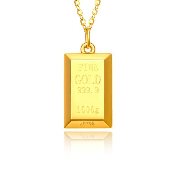 necklaces yunli real 18k gold pendant necklace luxury gold bricks design pure au750 chain for women fine jewelry gift, Silver
necklaces yunli real 18k gold pendant necklace luxury gold bricks design pure au750 chain for women fine jewelry gift, Silver