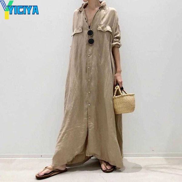 yiciya casual dresses womens vintage linen long dress shirt blouse breathable summer maxi 2023, Black;gray
yiciya casual dresses womens vintage linen long dress shirt blouse breathable summer maxi 2023, Black;gray