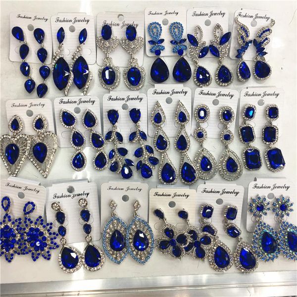 knot 12 mixed/ lots design crystal drop earrings for women wedding bridal rhinestone blue dangle statement earrings wholesale jewelry, Silver
knot 12 mixed/ lots design crystal drop earrings for women wedding bridal rhinestone blue dangle statement earrings wholesale jewelry, Silver