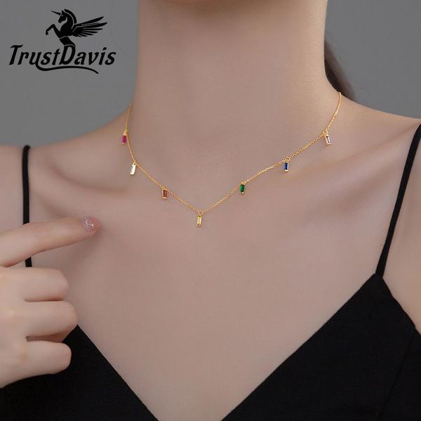 necklaces trustdavis real 925 sterling silver geometry tassel colour clean cz clavicle necklace for women wedding fine 925 jewelry dg0107
necklaces trustdavis real 925 sterling silver geometry tassel colour clean cz clavicle necklace for women wedding fine 925 jewelry dg0107