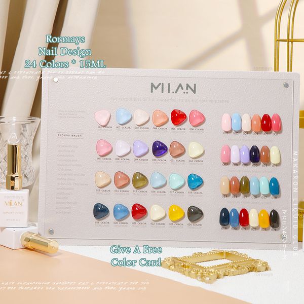 rormays 24 color gel nail polish 15ml fashion macaron varnish gel uv led immersion semi permanent base coat matte coat nail art nail salon d
rormays 24 color gel nail polish 15ml fashion macaron varnish gel uv led immersion semi permanent base coat matte coat nail art nail salon d
