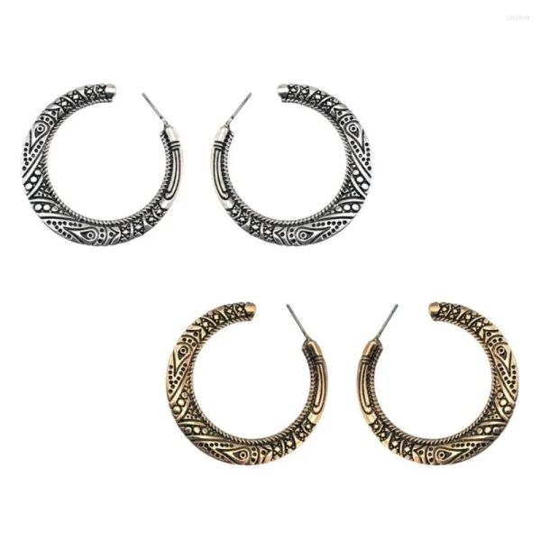 designer ring hoop earrings bohemian vintage big circle round hook jhumka carved flower for women bijoux ethnic jewelry, Golden
designer ring hoop earrings bohemian vintage big circle round hook jhumka carved flower for women bijoux ethnic jewelry, Golden