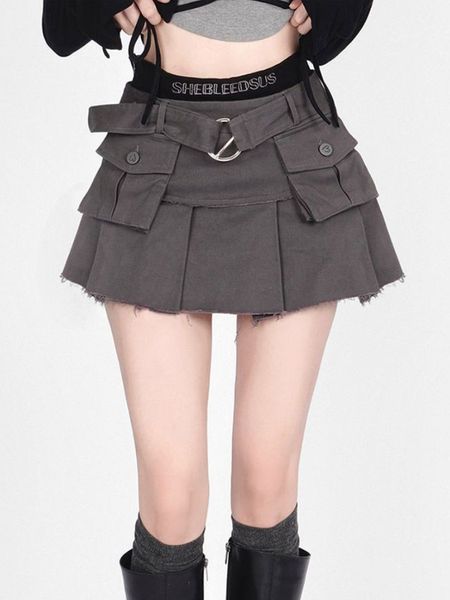 skirts mini women patchwork retro pleated all match faldas design safari style personality ulzzang girls summer denim 230522, Black
skirts mini women patchwork retro pleated all match faldas design safari style personality ulzzang girls summer denim 230522, Black