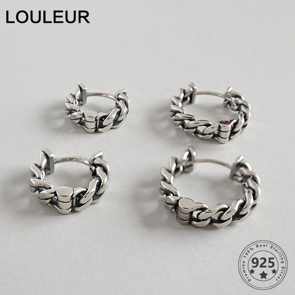 huggie 925 sterling silver vintage chain hoop earrings for women personality fashion small big hoop earrings silver jewelry, Golden;silver
huggie 925 sterling silver vintage chain hoop earrings for women personality fashion small big hoop earrings silver jewelry, Golden;silver