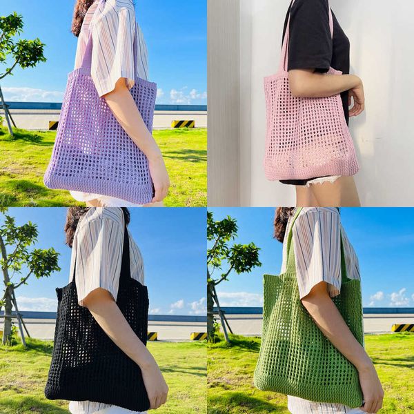 nxy fashion hollow knitted shoulder bag women simple crochet tote designer handmade shopping handle bags ladies handbag purse 230424
nxy fashion hollow knitted shoulder bag women simple crochet tote designer handmade shopping handle bags ladies handbag purse 230424