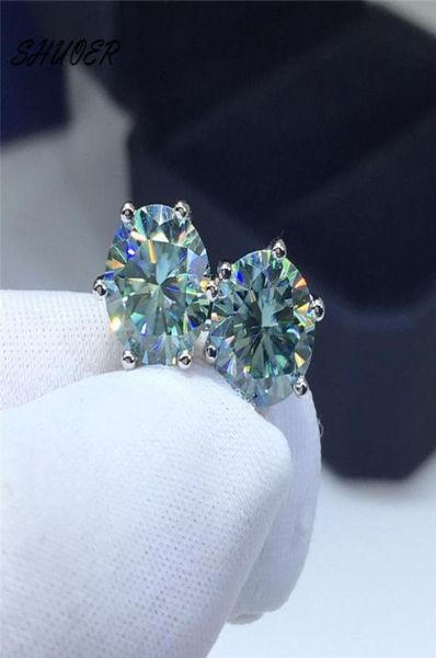 classic 925 sterling silver pass diamond tester round brilliant cut 2 bluegreen moissanite stud earrings women jewelry8105508, Golden;silver
classic 925 sterling silver pass diamond tester round brilliant cut 2 bluegreen moissanite stud earrings women jewelry8105508, Golden;silver