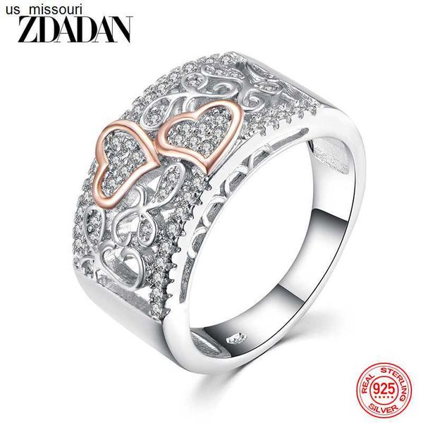band rings zdadan 925 sterling silver heart cz rings for women fashion wedding jewelry j230522
band rings zdadan 925 sterling silver heart cz rings for women fashion wedding jewelry j230522